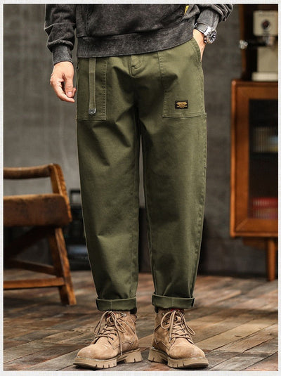 Freizeithose für Herren aus strapazierfähiger Baumwolle, gerade, im Cargo-Stil - Marcos