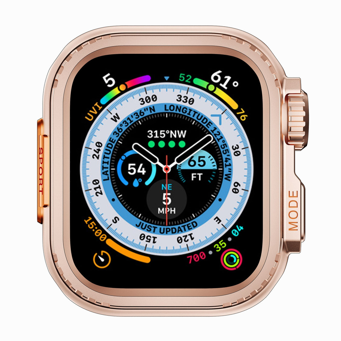 ULTRA LOOK-Robustes Titanlegierungsgehäuse für die Apple Watch