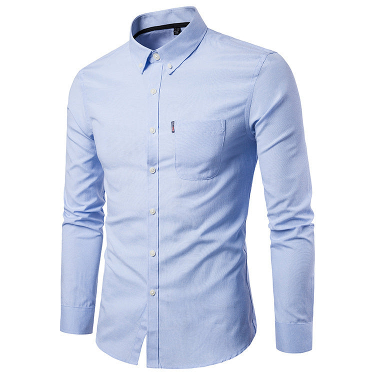 Brendan – Slim Fit Herrenhemd mit langen Ärmeln