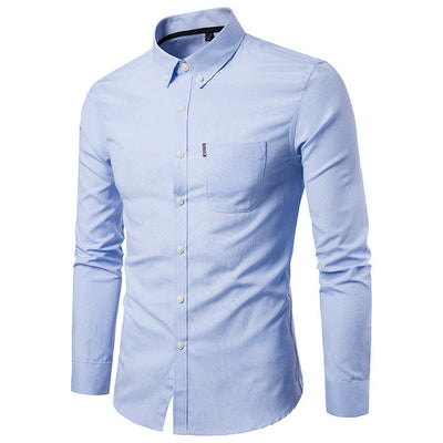 Brendan – Slim Fit Herrenhemd mit langen Ärmeln