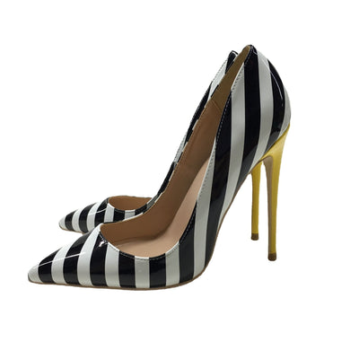 Claire – Gestreifte Damen High Heels mit 12CM Stiletto