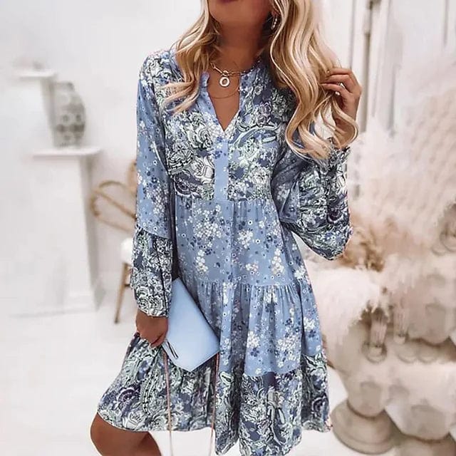 Friedegard®｜Kleid mit Blumenmuster