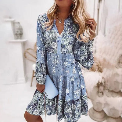 Friedegard®｜Kleid mit Blumenmuster