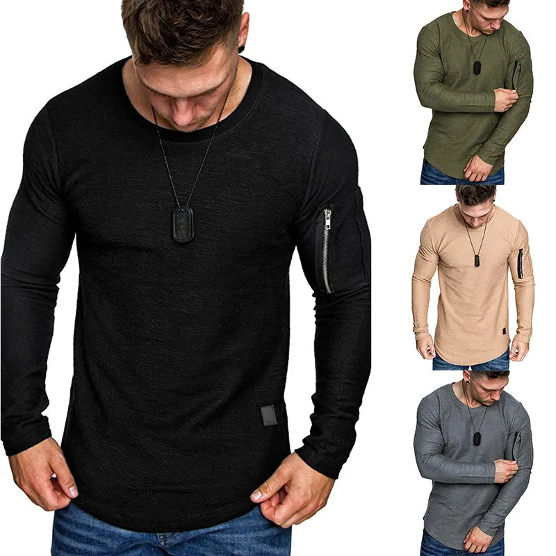 Herren T-Shirt mit Schnitt und Textur