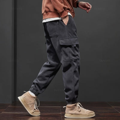 Herren-Cord-Fleece-Hose