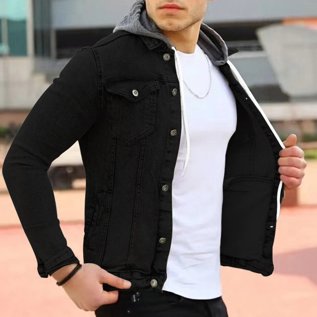RAYANE - Denim-Shirt mit Kapuze