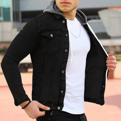RAYANE - Denim-Shirt mit Kapuze