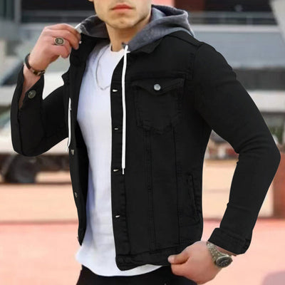 RAYANE - Denim-Shirt mit Kapuze