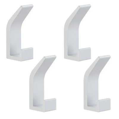 Wandhaken - Aus solidem Aluminium - Schwarz - Mit Badezimmerkleber - Für Badezimmer und Wohnzimmer - 7x3cm