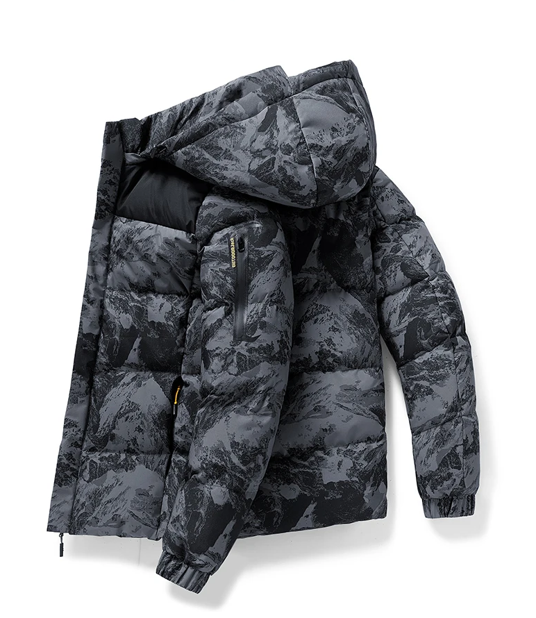 Steppjacke mit Tarnmuster