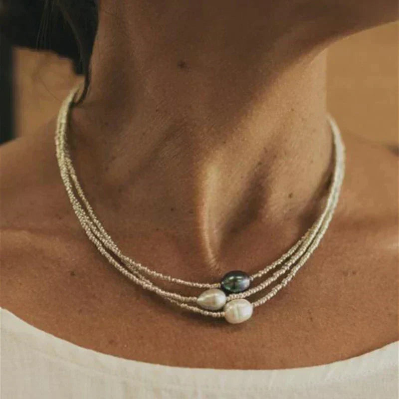 Lola - Vintage natürliche Perlenkette