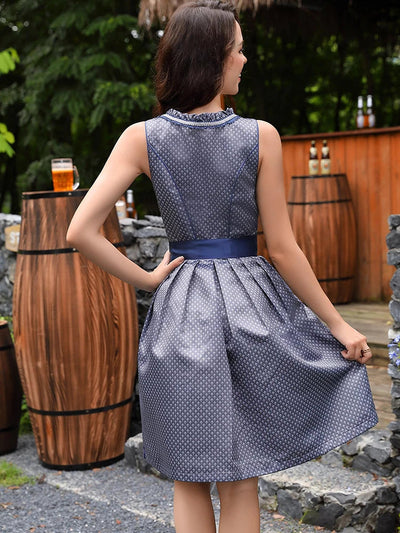Damen Mini Kleid Trachtenstoff Festlich Modernes Design