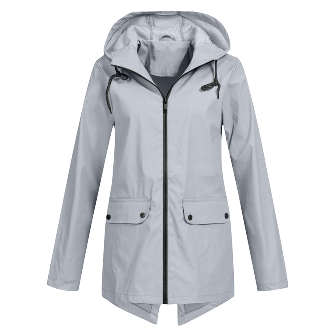 Damen Regenjacke Wasserdicht Atmungsaktiv Mit Kapuze