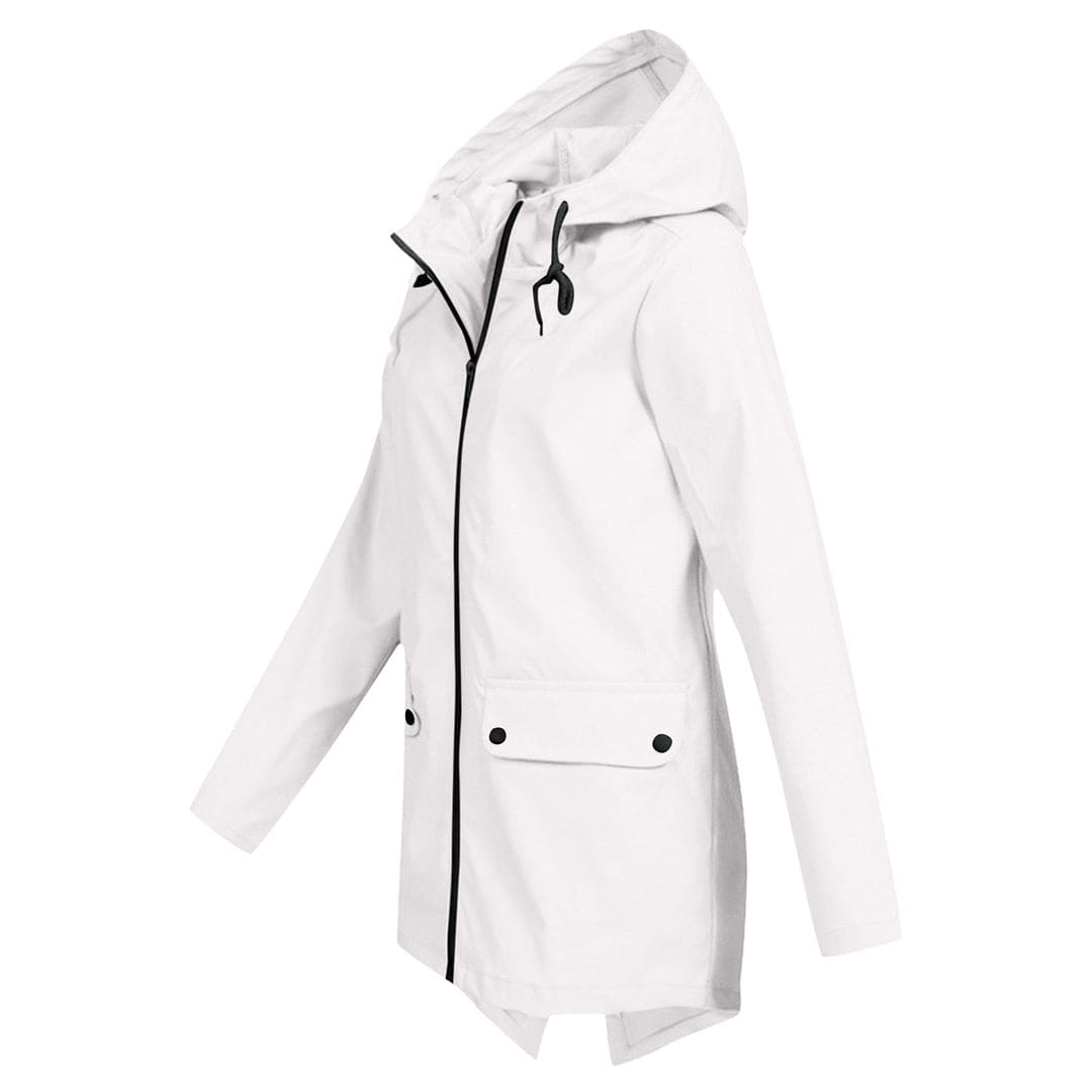 Damen Regenjacke Wasserdicht Atmungsaktiv Mit Kapuze