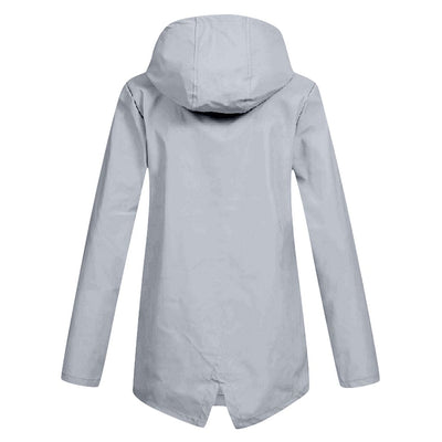 Damen Regenjacke Wasserdicht Atmungsaktiv Mit Kapuze