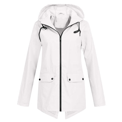 Damen Regenjacke Wasserdicht Atmungsaktiv Mit Kapuze
