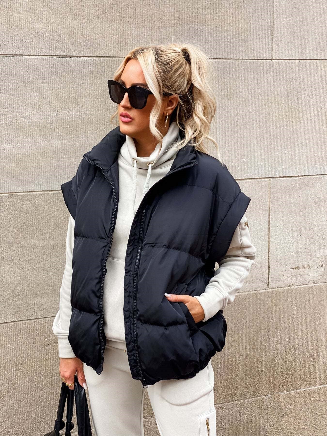 Damen Weste Ärmellos - Winter Stil