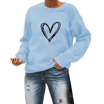 Hartjespatroon Hoodie Met Lange Mouwen