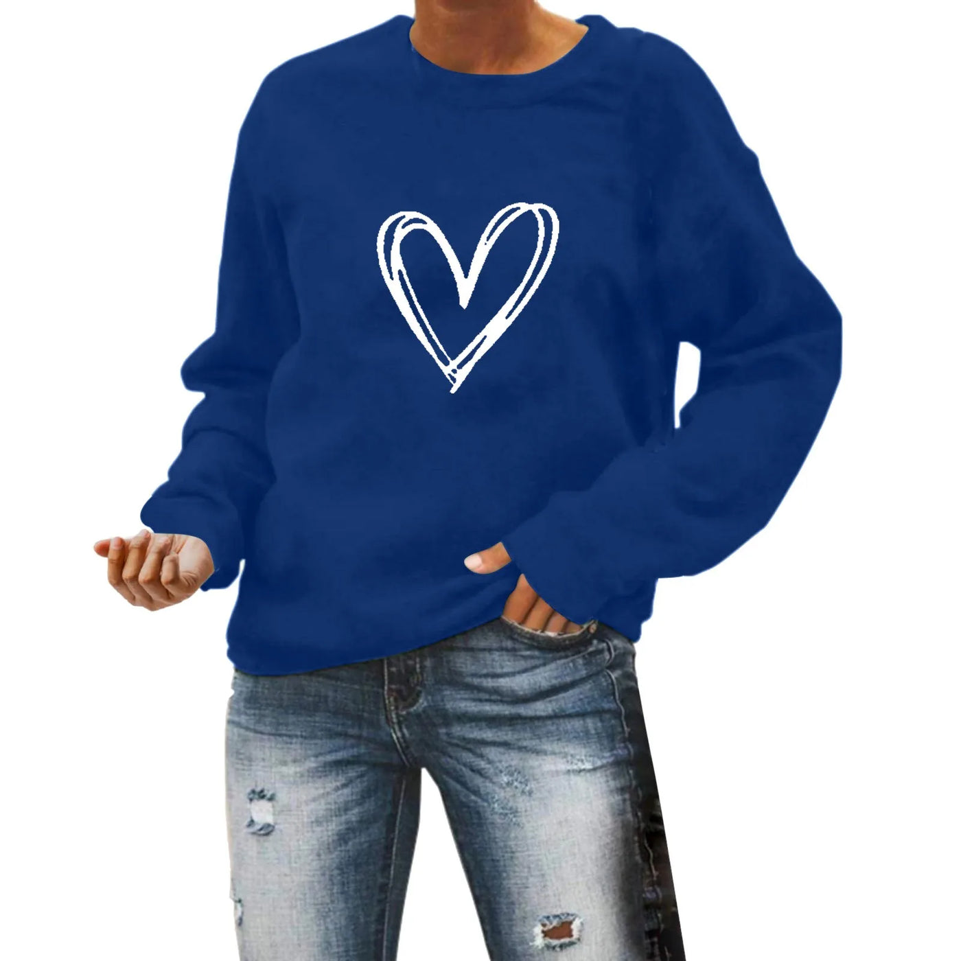 Hartjespatroon Hoodie Met Lange Mouwen