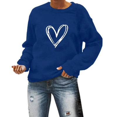 Hartjespatroon Hoodie Met Lange Mouwen