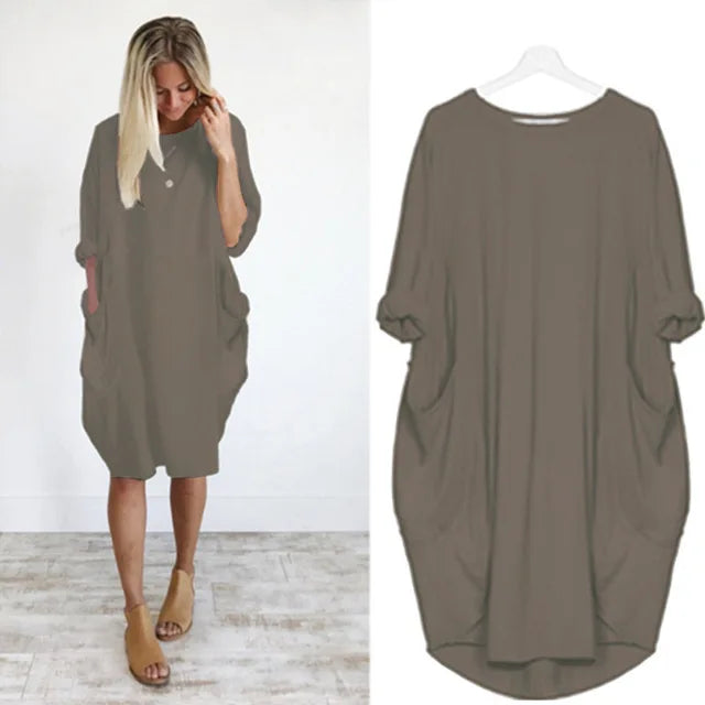 Emily™ | Bequemes Kleid mit Taschen