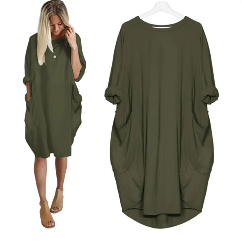 Emily™ | Bequemes Kleid mit Taschen