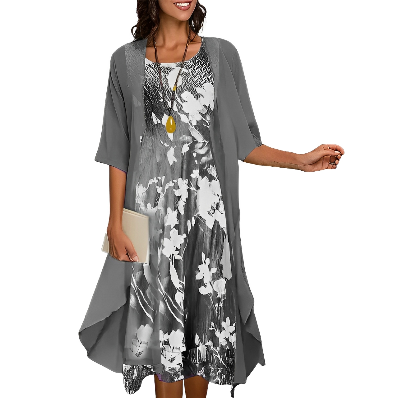 Gladys - Elegantes Midi-Abendkleid-Set für Damen