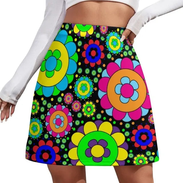 Hippe Hippy Retro Moderne Minirokjes