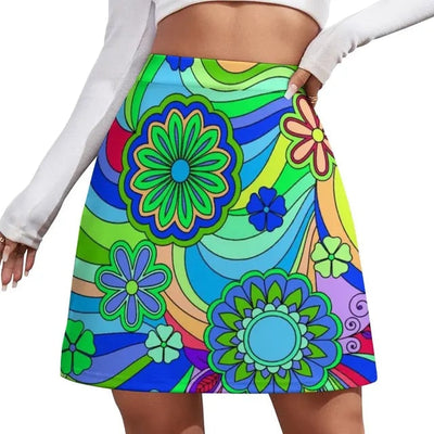 Hippe Hippy Retro Moderne Minirokjes