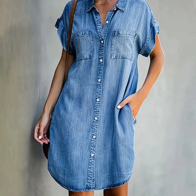 Aubree Casual Denim Dress