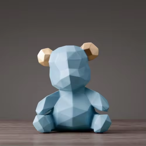 Geometrische Bärenfigur