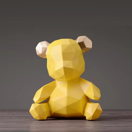 Geometrische Bärenfigur