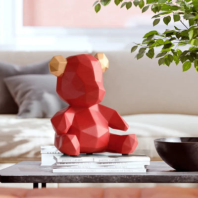 Geometrische Bärenfigur