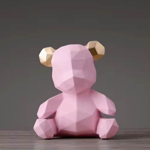 Geometrische Bärenfigur