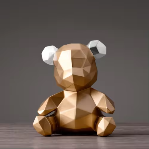 Geometrische Bärenfigur