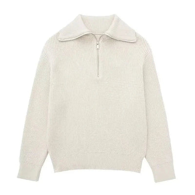 Ulrich | Gestreifter Pullover mit Reißverschluss