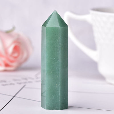 Kristall Miniatur Obelisk Dekor