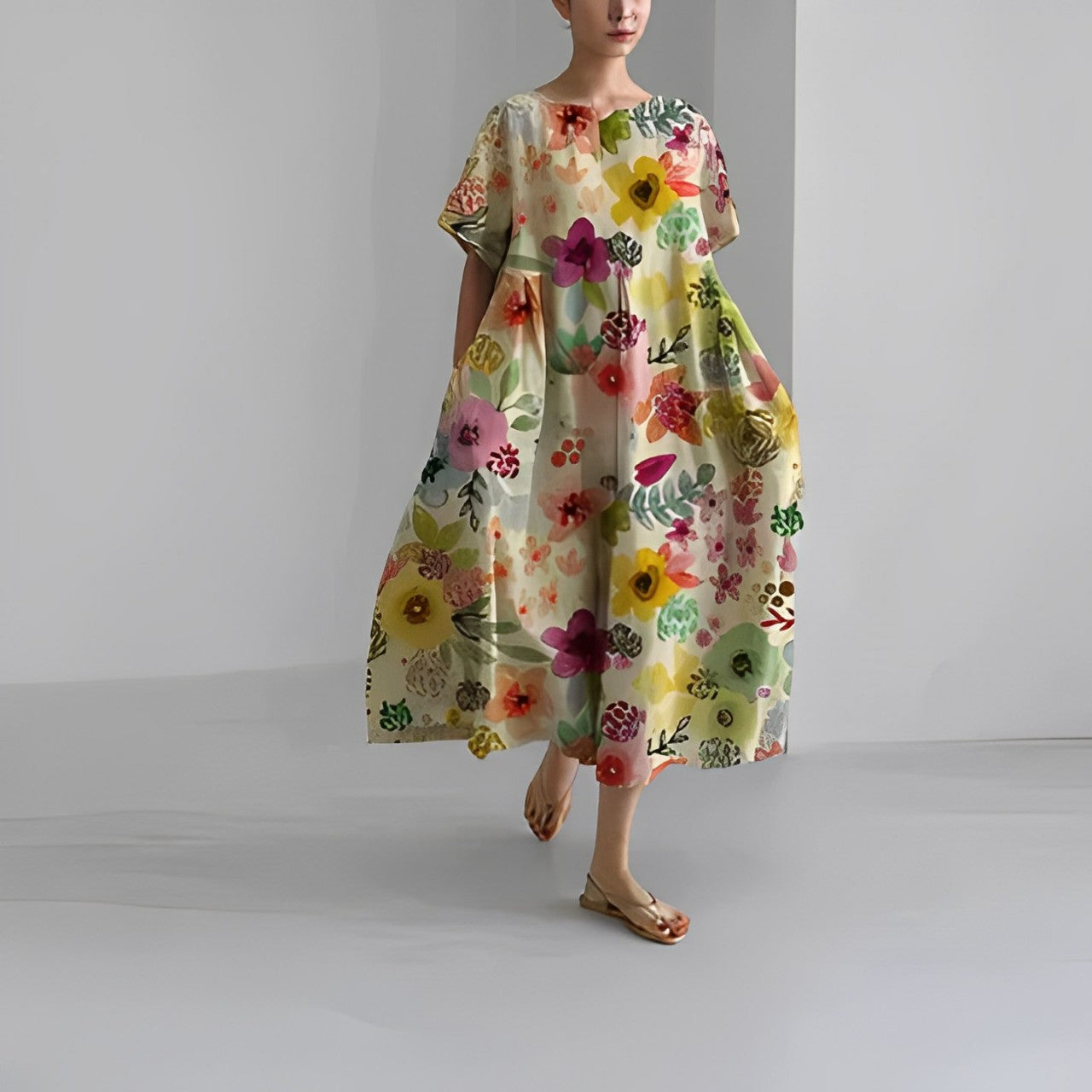 CÉLESTINE | Bohème Blumenkleid für einen natürlichen und romantischen Stil