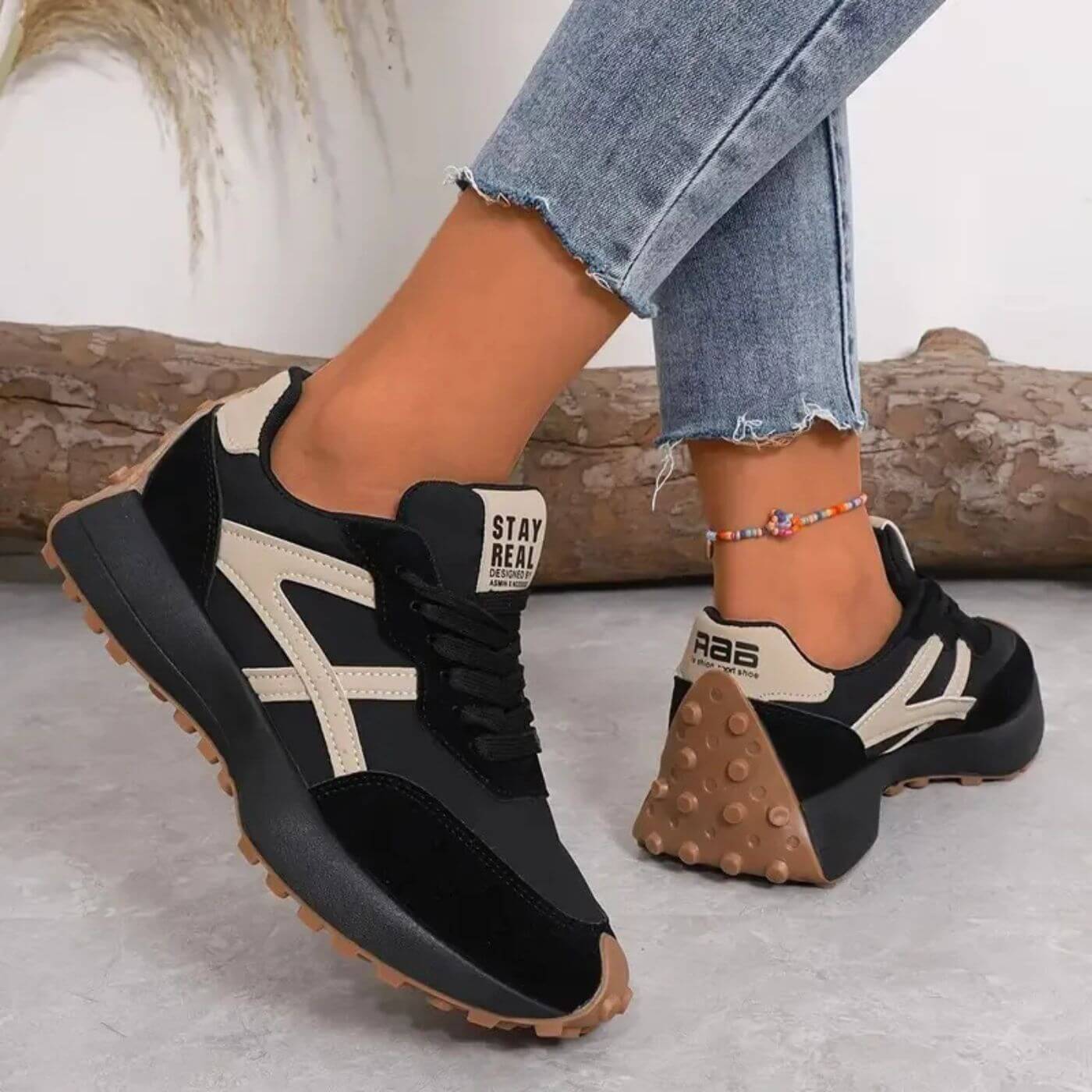 Kylee Stützende, rutschfeste orthopädische Sneakers