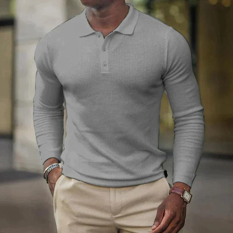 Qualität, die lange hält: Mathis Lefèvre | Langlebiges Freizeit-Poloshirt in Grau