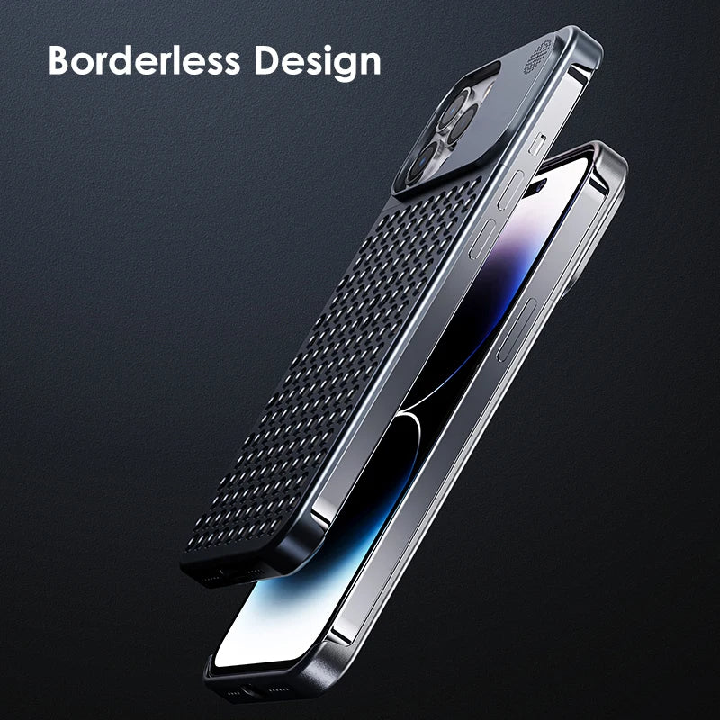 Metall-Titan-Aluminiumlegierung Randloser Schutzcase für iPhone