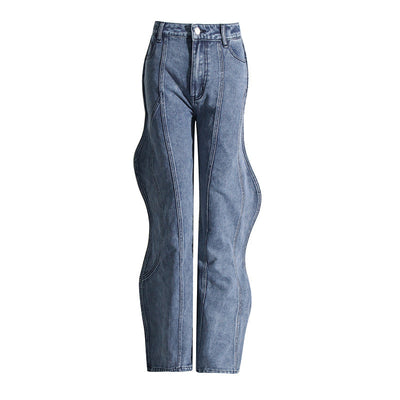 Lässiges Damen Denim Set | Ärmelloses Top & Gerade Hose | Komfort & Stil
