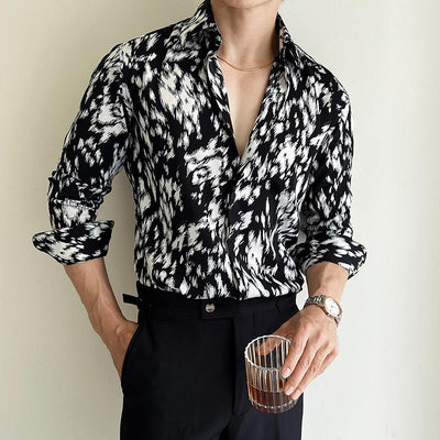 Gabriel – Bedrucktes Slim Shirt für Herren