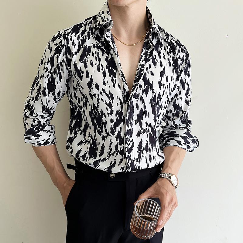 Gabriel – Bedrucktes Slim Shirt für Herren