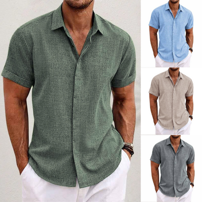Klassisches Herren Sommerhemd – Leichtes Kurzarm-Design
