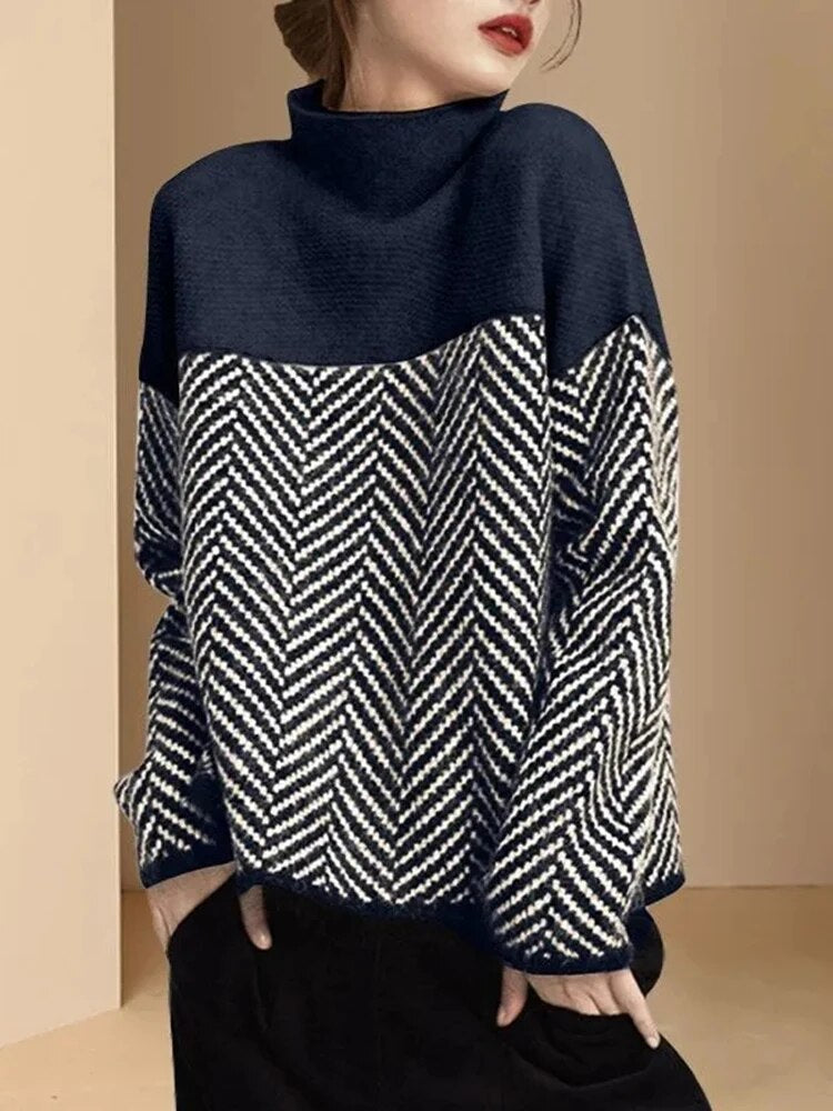 Pullover mit halbem Rollkragen