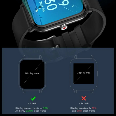 2024 Blutdruckmonitor Handgelenk Sport Wasserdichte Blutdruck Smartwatch für Android iOS