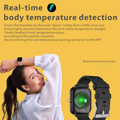 2024 Blutdruckmonitor Handgelenk Sport Wasserdichte Blutdruck Smartwatch für Android iOS