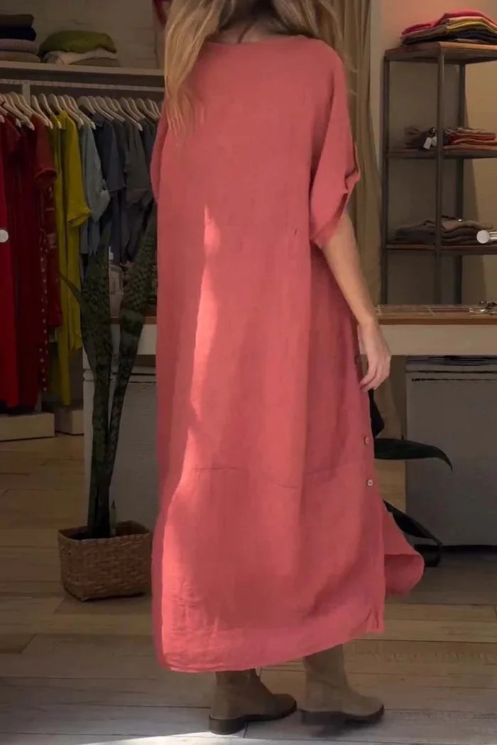 SÉLENA | Elegantes und Lässiges Kleid mit Knöpfen