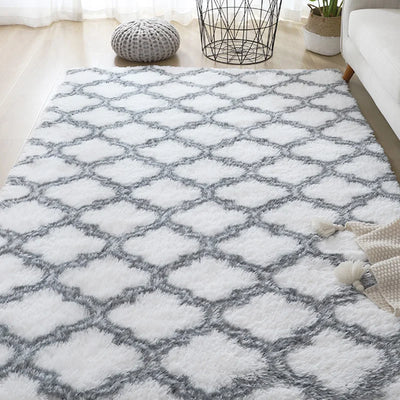 Sara Plüsch Nordic Lounge Teppich für Wohnzimmer & Schlafzimmer - Weich, Gemütlich und Modernes Wohndekor